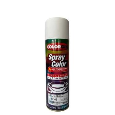 Imagem de Tinta spray automotiva colorgin branco alta temperatura 300 ml