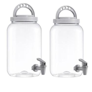 Imagem de Kit 2 Pote Suqueira 3,6L com Alça Multiuso Pote Lavandeira Produto de 