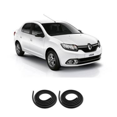 Imagem de Kit Borracha Vedação 2 Portas Dianteira Logan 2007 A 2022 - sem marca