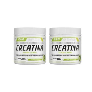 Imagem de Kit 2 Creatina em Pó Zero Carbo 2x300g Sabor LimãoFNB Sports Nutrition
