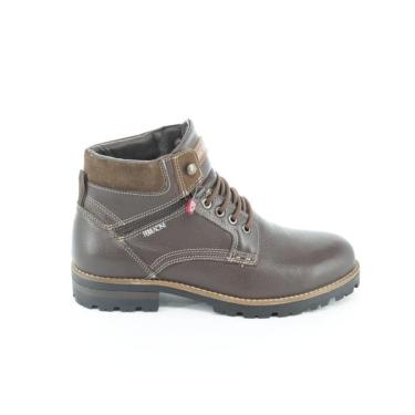 Imagem de Bota Masculina Ferracini Couro Zíper Calce Fácil Marrom Café-Masculino