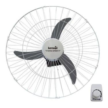 Imagem de Ventilador Parede Tufão Sprint Branc M3 60cm Bivolt Lorensid, Bivolt