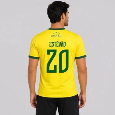 Imagem de Camisa Brasil Canarinho 20 Estêvão - Balboa, P