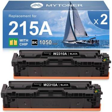 Imagem de Pacote com 2 cartuchos pretos de toner para impressora a laser MYTONER