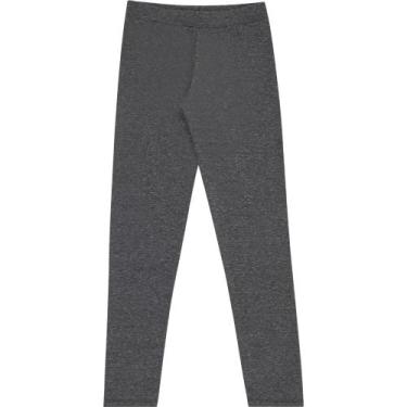 Imagem de Calça Legging Cotton Infantil Pulla Bulla Ref. 49710, Cinza escuro, 10