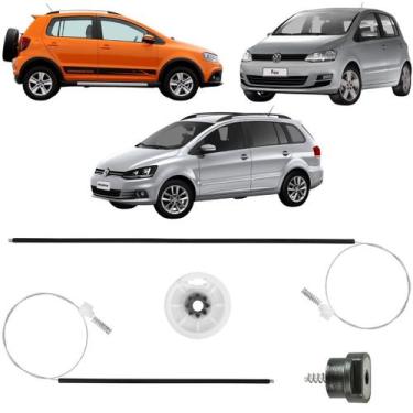 Imagem de Kit Reparo Maquina Elevador Vidro Elétrico Vw Fox Crossfox Spacefox Pa