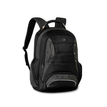 Imagem de Mochila Executiva Masculina Reforçada Cabo de Aço Notebook, Preto