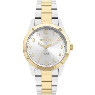 Imagem de Relógio Technos Feminino Prata Dourado Boutique 2035MKK/5K
