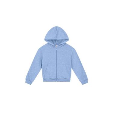 Imagem de Casaco Moletom com Capuz Azul Menina Brandili, Azul, 4