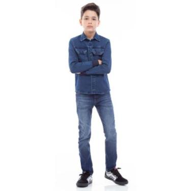 Imagem de Calça Jeans Infantil Masculina Skinny C/ Bolsos Menino - Néki Jeans, A