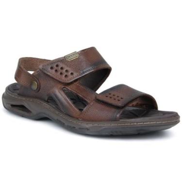 Imagem de Sandalia Pegada Couro 133206 Masculino, 37, Pinhao