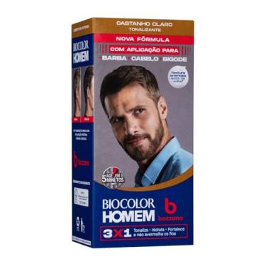 Imagem de Biocolor Homem Tonalizante De Cabelo Masculino Bozzano Castanho Claro