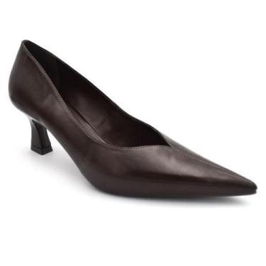 Imagem de Scarpin Feminino Cazzualen, Marrom, 37