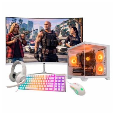 Imagem de Computador Gamer P/ GTA I5 6ª 16gb Ram 1tb Nvme RX 590 Monitor 23" Cur