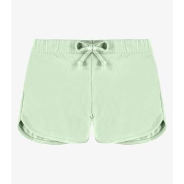 Imagem de Shorts Básico Infantil Menina Rovi Kids Verde, 16, Verde
