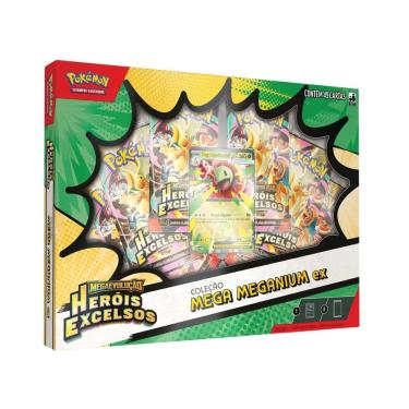 Imagem de Cartas Pokémon TCG Coleção Mega Meganium ex c/49 Cards Copag