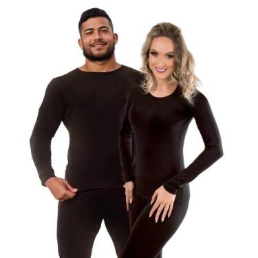 Imagem de Conjunto Segunda Pele Térmica Flanelado Frio Intenso Preto - Lufran, G