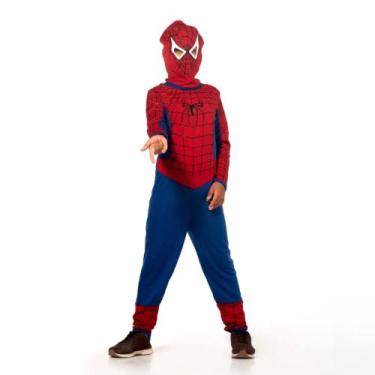 Imagem de Fantasia Homem Aranha Macacão Infantil - Estrelinha, 10