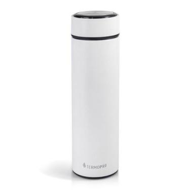 Imagem de Squeeze térmico aço inox 500 ml termopro branco