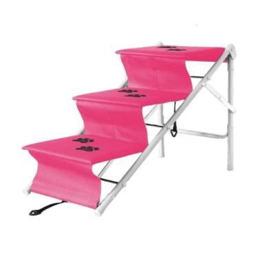 Imagem de Escada Pet One para Cães e Gatos - Tubline, Rosa