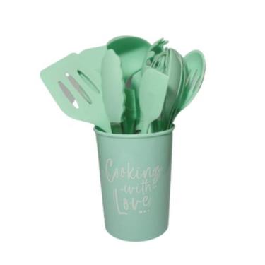 Imagem de Conjunto 11 Peças Talheres e Suporte para Cozinha - Futuro Brasil