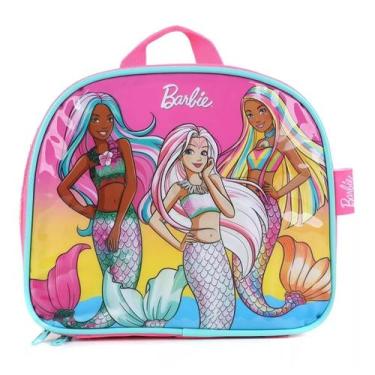 Imagem de Lancheira Térmica Infantil Escolar Meninas Barbie Sereia - Luxcel