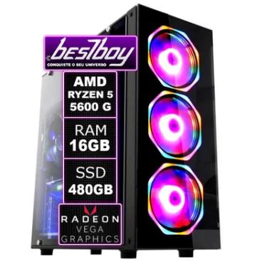Imagem de Computador Bestpc AMD Ryzen 5 5600g, 16GB RAM, Radeon Graphics Vega 7, SSD 512GB, Windows 10