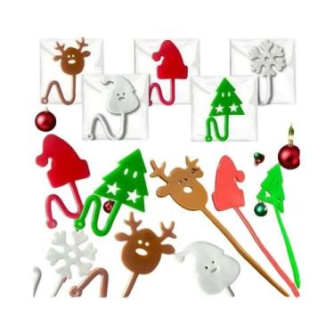 Imagem de Lindos Brindes De Festa De Natal Com Desenhos De Árvore, Floco De Neve