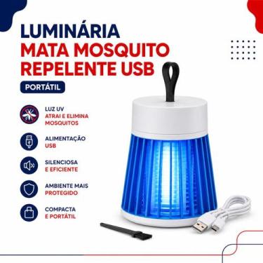 Imagem de Luminária Mata Mosquito USB Portátil Elétrica Anti Insetos Luz UV - Bl