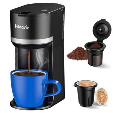 Imagem de Cafeteira Horavie Small Single Serve K Cup 360 ml preta