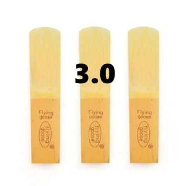 Imagem de Kit 3 Palhetas Para Sax Alto Flying Goose 1.5 / 2.0 / 2.5 / 3.0, 3.0