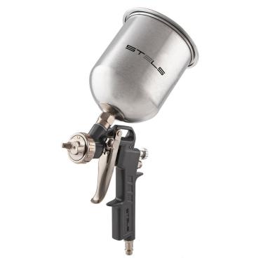 Imagem de Pistola de Pintura Stels com Tanque Alto e Bicos 1.2-1.5-1.8mm Alumínio MTX 1000ML