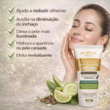 Imagem de Creme Facial Anti-Olheira com Filtro Solar - La Belle
