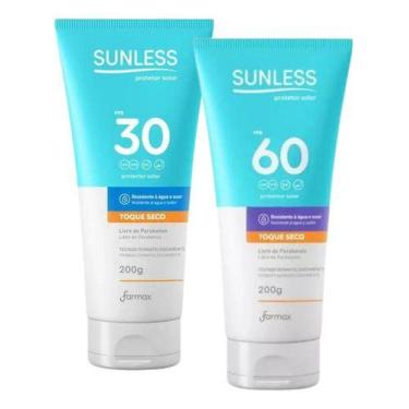 Imagem de Kit Protetor Solar Sunless 30fps 200g + Sunless 60fps 200g