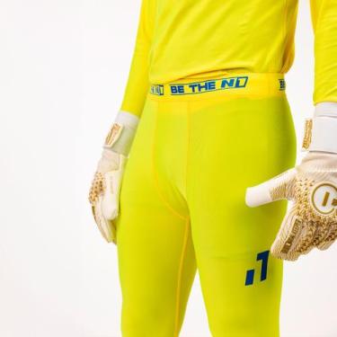 Imagem de Calça Térmica De Goleiro Adulto - N1 Goalkeeper, GG, Amarelo
