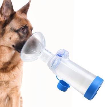 Imagem de Espaçador para Inalador Pet Xunboo com Máscara Indicadora de Respiraçã