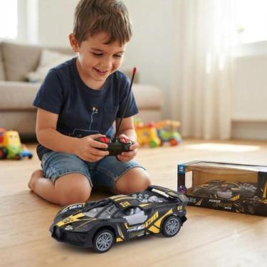 Imagem de Carrinho De Controle Remoto Brinquedo Esportivo E Faz Drift