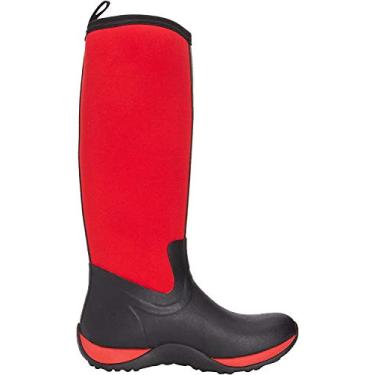Imagem de Muck Boot S Arctic Adventure Bota de inverno feminina alta de borracha, Preto/vermelho, 7