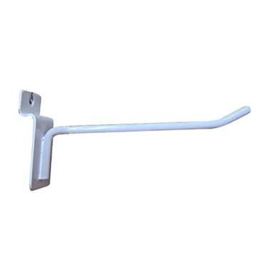 Imagem de Gancho P/ Painel Canaletado 4,76mm 10cm C/ 25 Un. Branco