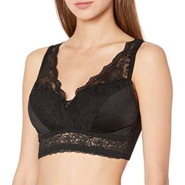 Imagem de Rhonda Shear Sutiã feminino de renda Pin Up Girl, Preto, P