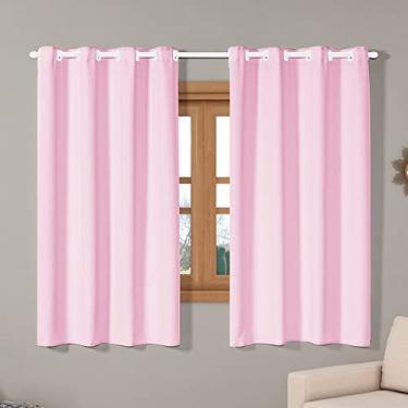 Imagem de Cortina Isa Varão Tecido Oxford 2,00m x 1,40m p/Janela Sala Quarto - Rosa