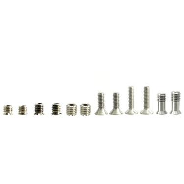 Imagem de Parafuso de tripé e bucha sortidos 0,6 cm, ideal para grampos de substituição de aço Desmond