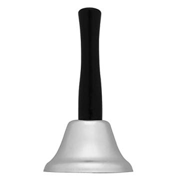 Imagem de Sino de aço prateado para decoração de eventos de casamento, linha de comida, alarme, jingles, anel