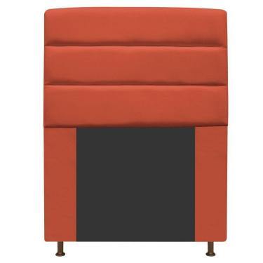Imagem de Cabeceira Turim 90 Cm Solteiro Suede Terracota