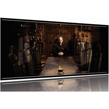 Imagem de Quadro Decorativo Ragnar Lothbrok Vikings 130x60 Moldura Preta 2x2