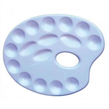 Imagem de Godê Paleta para Pintura Trident Oval com 16 Cavidades 12419