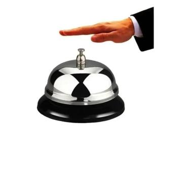 Imagem de Campainha De Mesa Sino Em Metal Para Balcão