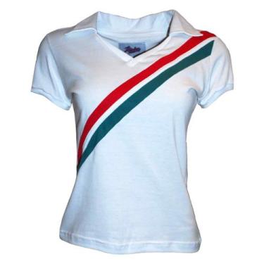 Imagem de Camisa Tricolor Rj 1908 Liga Retrô Feminina  Branca P