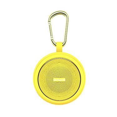 Imagem de HIOD Microfone embutido sem fio Bluetooth Mini subwoofer portátil para esportes familiares viagem ao ar livre, amarelo