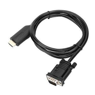 Imagem de GOSHYDA Conversor HDMI para VGA, com cabo de 1,2 m, transformador de sinal digital para analógico, adaptador HDMI, sem drive, suporta VGA, XGA, SVGA, SXGA, UGA